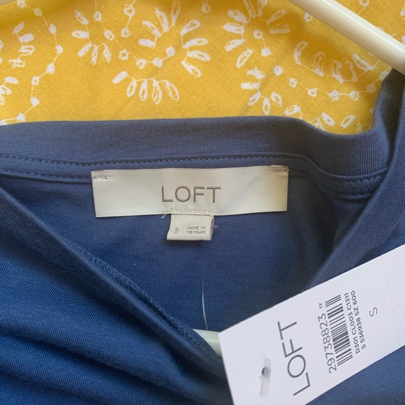NWT blue blouse. Loft. Very soft material - Picture 3 of 4